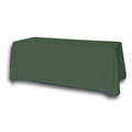 8' Blank Solid Color Polyester Table Throw - Hunter